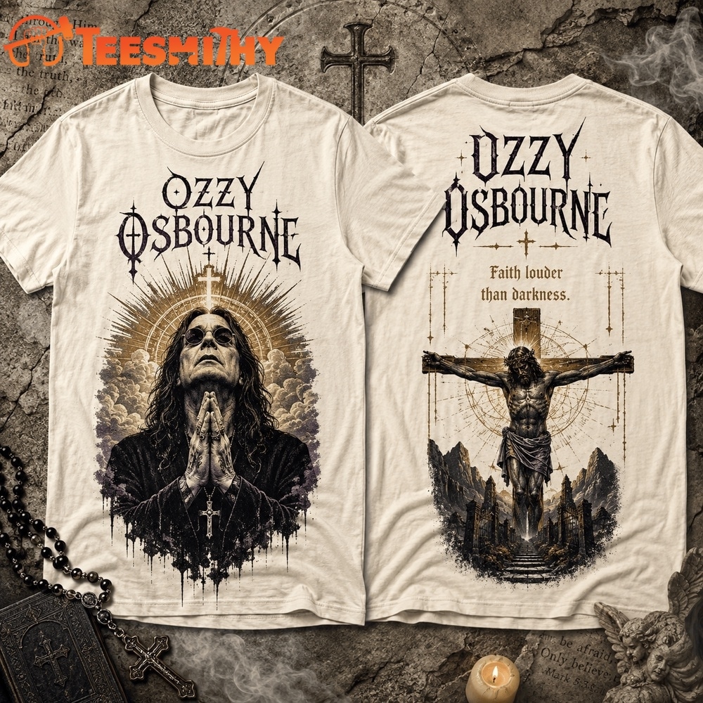 Ozzy Osbourne Faith Louder Than Darkness Jesus 3D Shirt