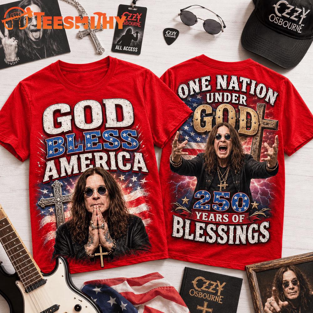 Ozzy Osbourne God Bless America 3D Shirt