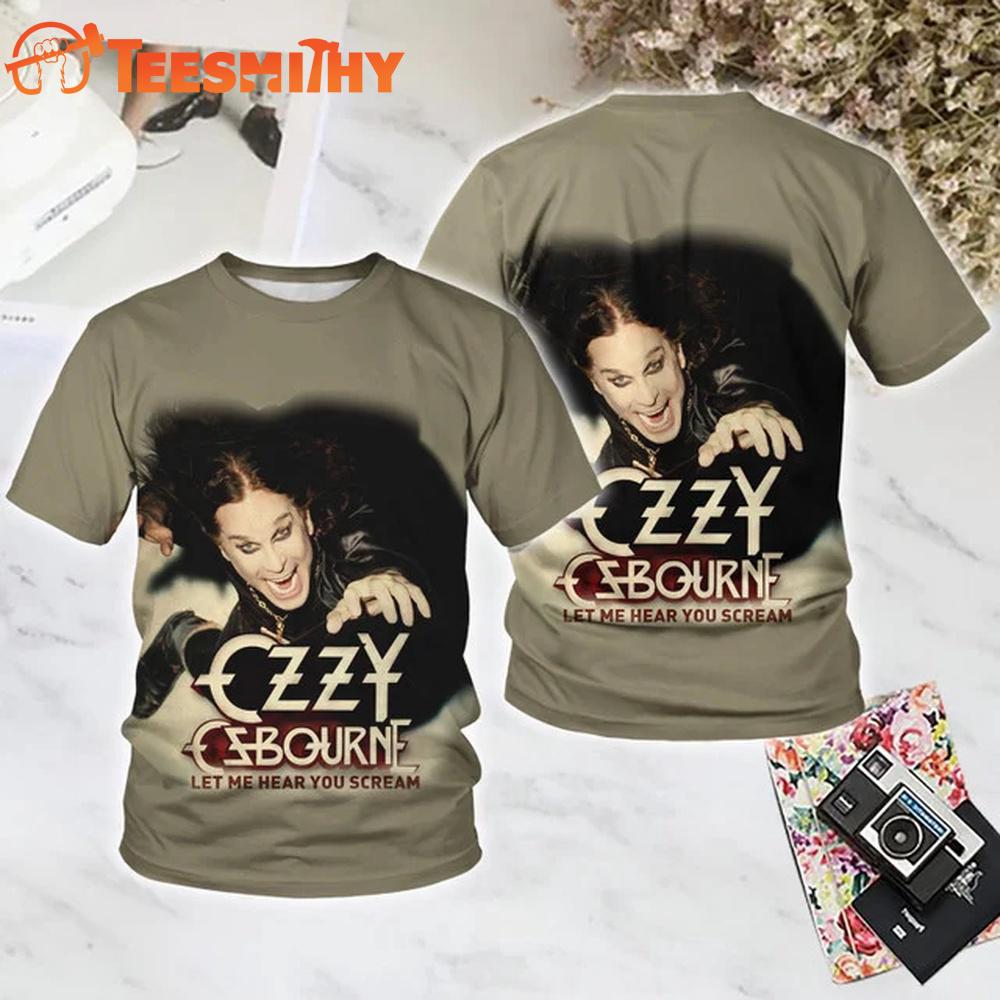 Ozzy Osbourne Let Me Hear You Scream All Over Print T Shirt