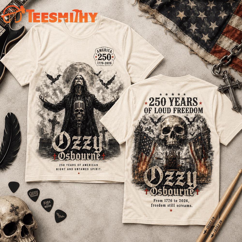 Ozzy Osbourne Liberty 250 Years of America 3D Shirt