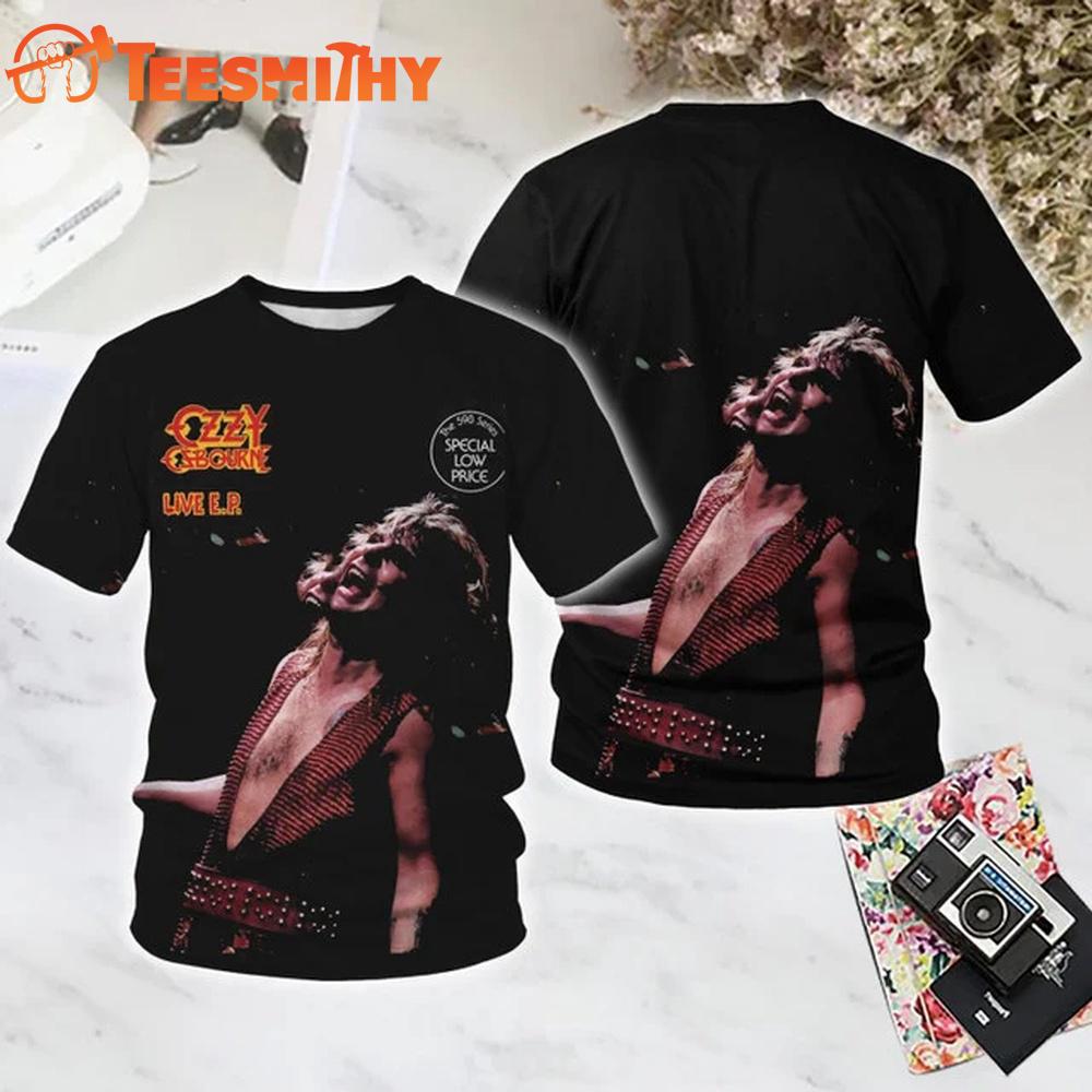Ozzy Osbourne Live All Over Print T Shirt