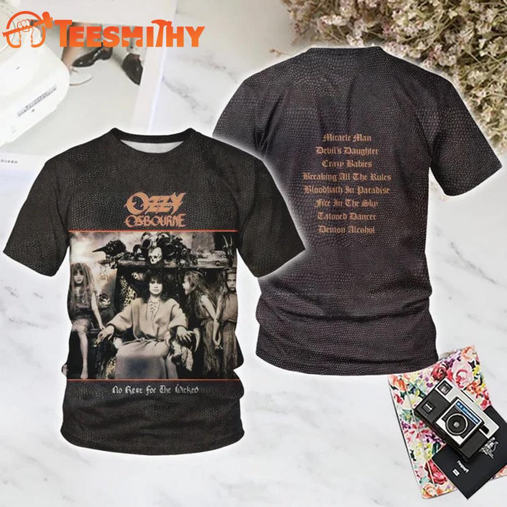 Ozzy Osbourne No Rest for the Wicked All Over Print T Shirt