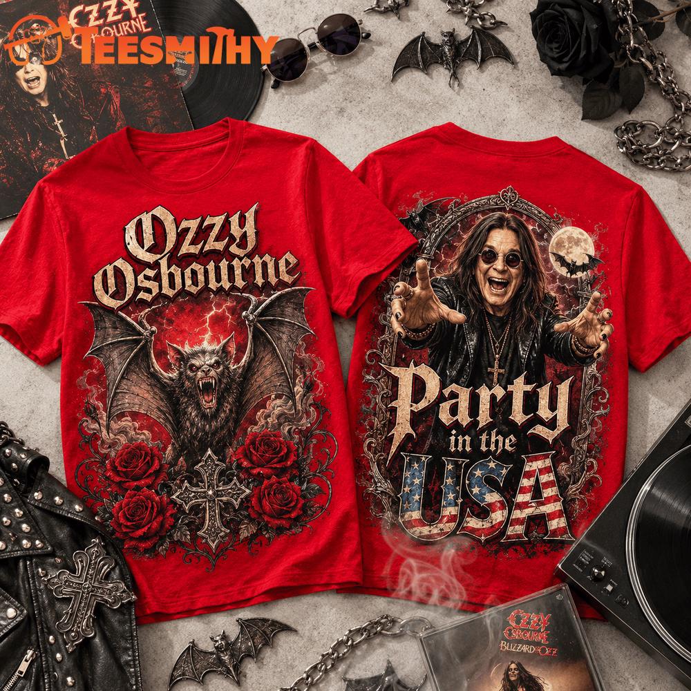 Ozzy Osbourne Party In USA New Design 3D Shirt