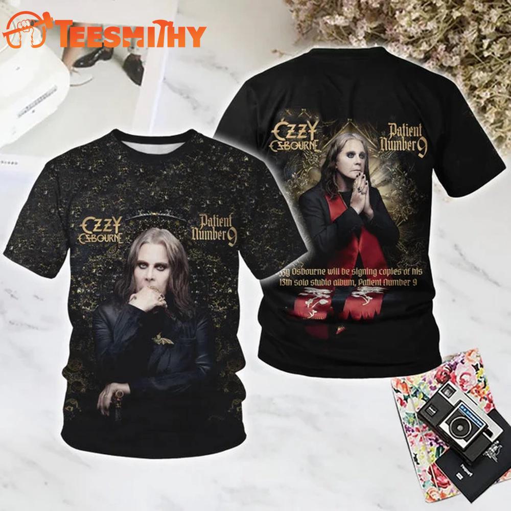 Ozzy Osbourne Patient Number 9 All Over Print T Shirt