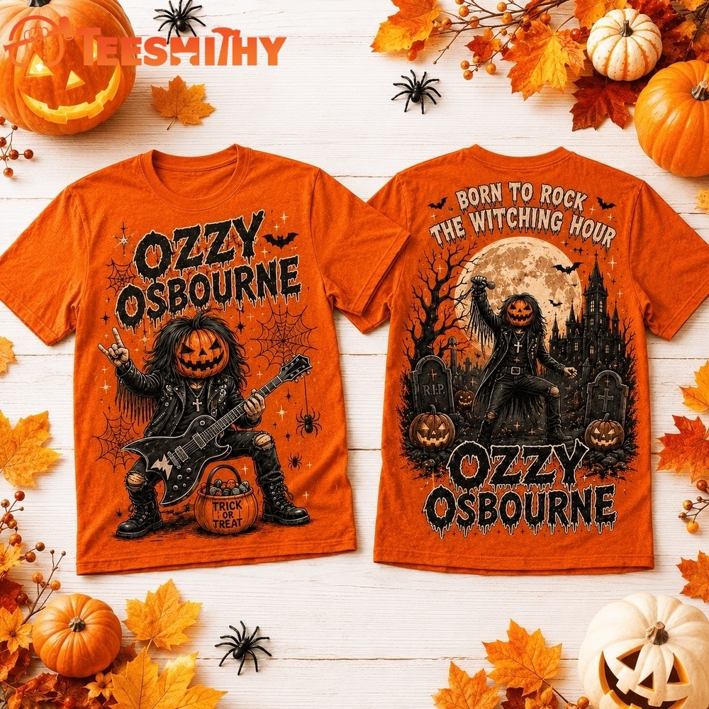 Ozzy Osbourne Pumpkin Rock Halloween 2026 3D Shirt