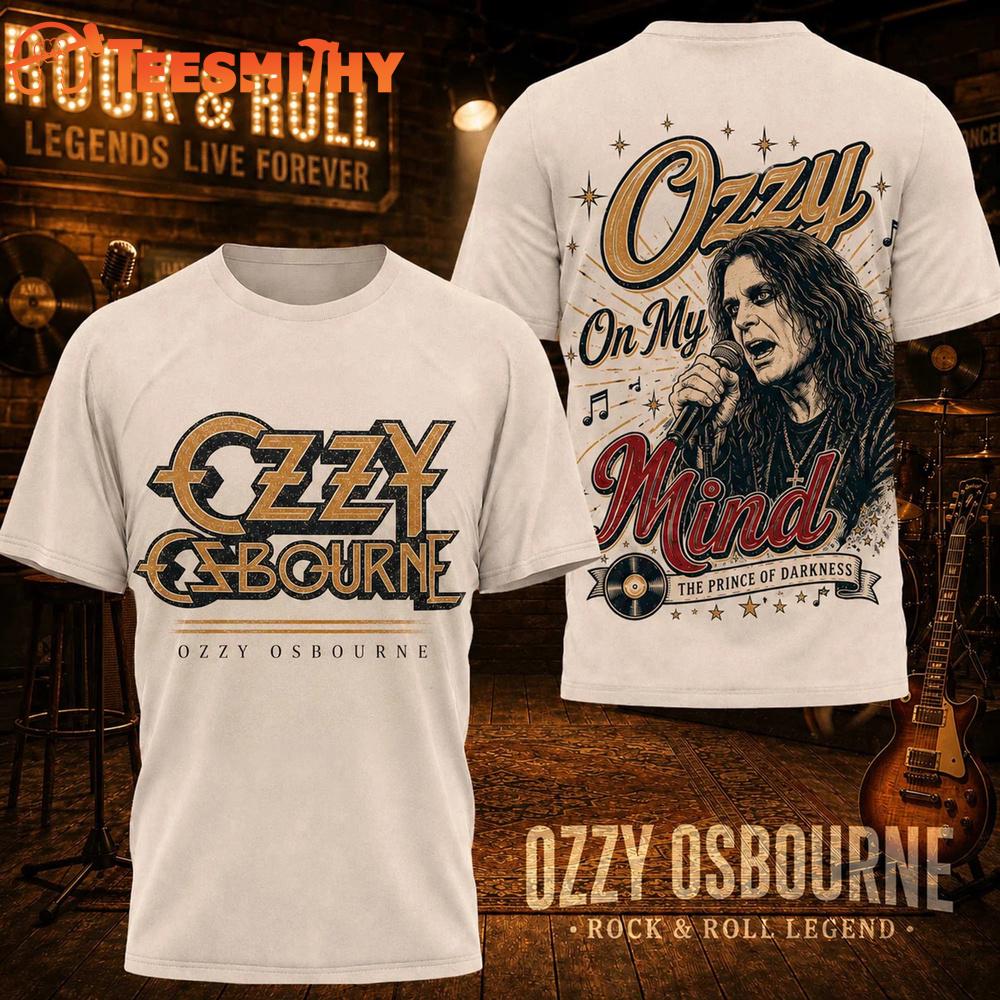 Ozzy Osbourne Rock And Roll Legend 2026 Design T Shirt