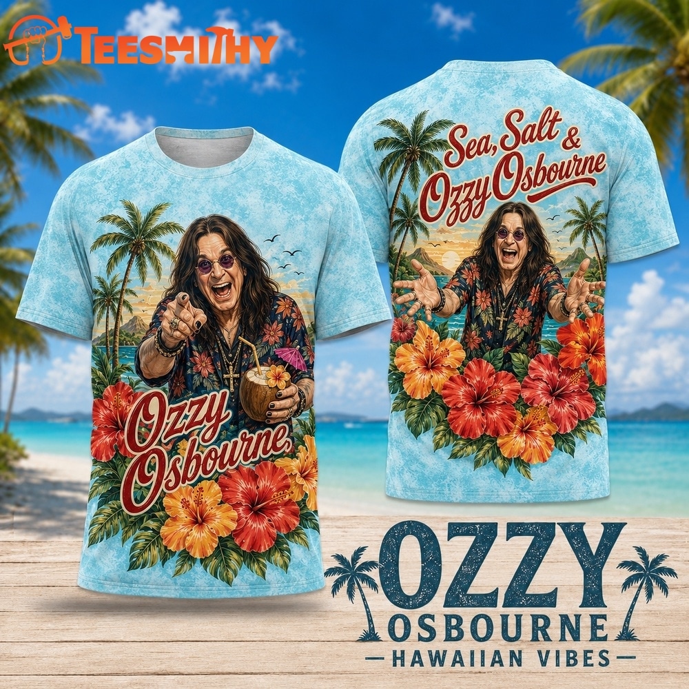 Ozzy Osbourne Sea Salt Tropical Hibiscus 2026 3D Shirt