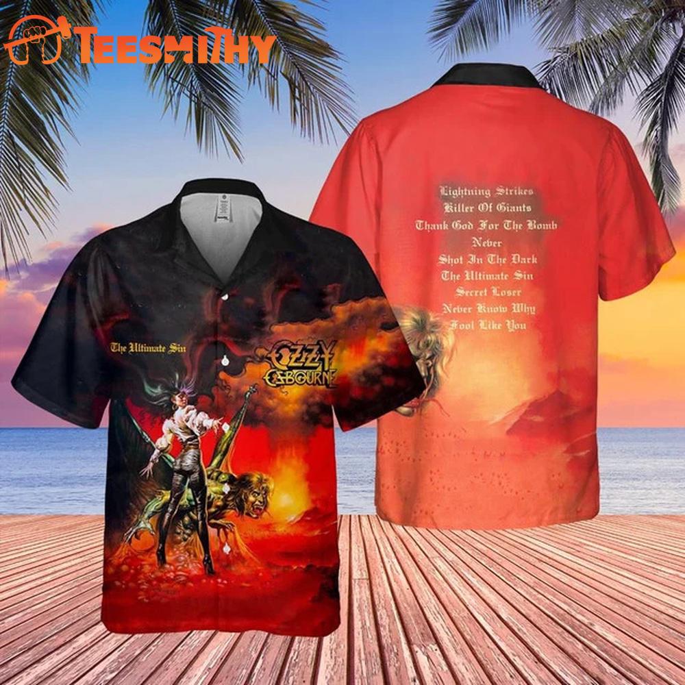 Ozzy Osbourne The Ultimate Sin Hawaiian Shirt