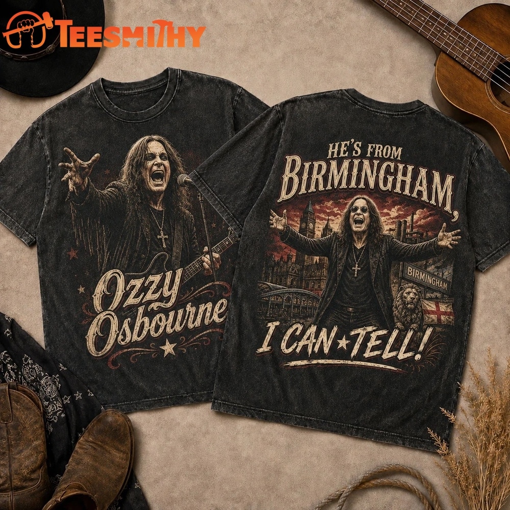 Ozzy Osbourne Vintage Birmingham Tour Graphic 3D Shirt