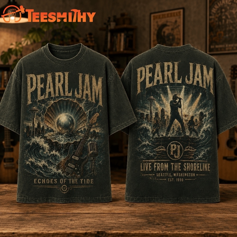 Pearl Jam Echoes of the Tide Live From The Shoreline 3D Shirt