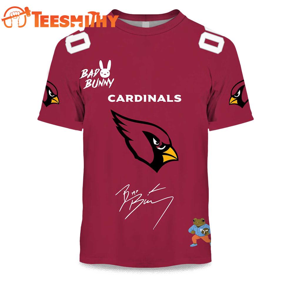 Personalized Arizona Cardinals NFL Bad Bunny 2026 Super Bowl LX Limited Edition 3D Shirt