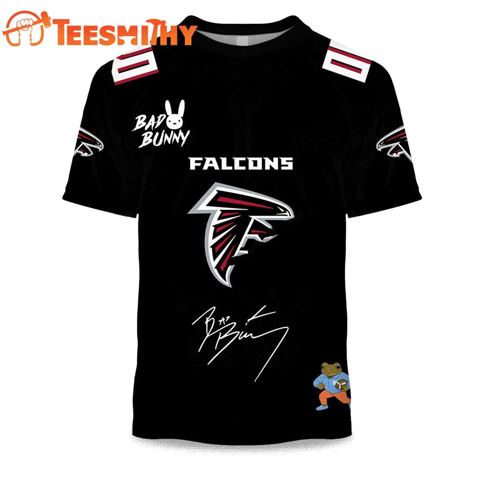 Personalized Atlanta Falcons NFL Bad Bunny 2026 Super Bowl LX Limited Edition 3D Shirt