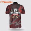 Personalized Billiard Red Black Team Billiard Jerseys Shirt