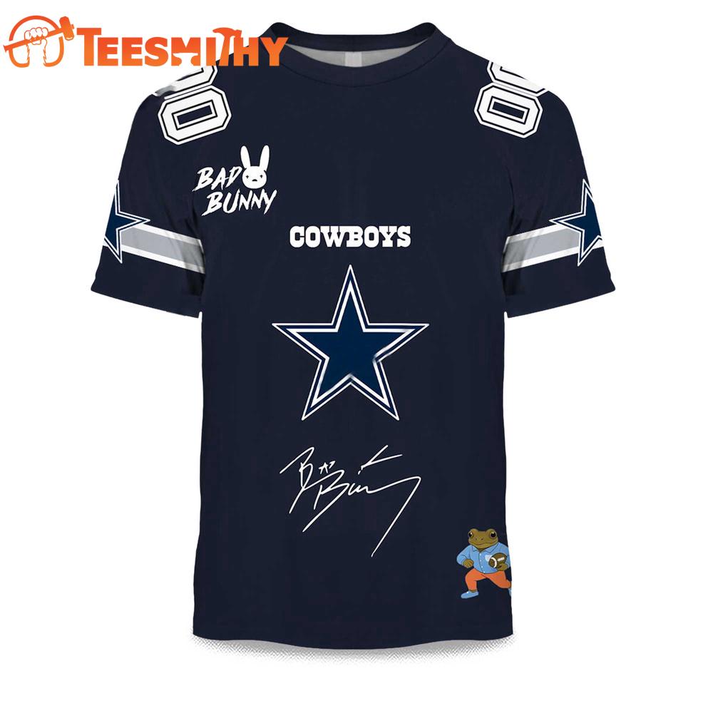 Personalized Dallas Cowboys NFL Bad Bunny 2026 Super Bowl LX Limited Edition 3D Shirt