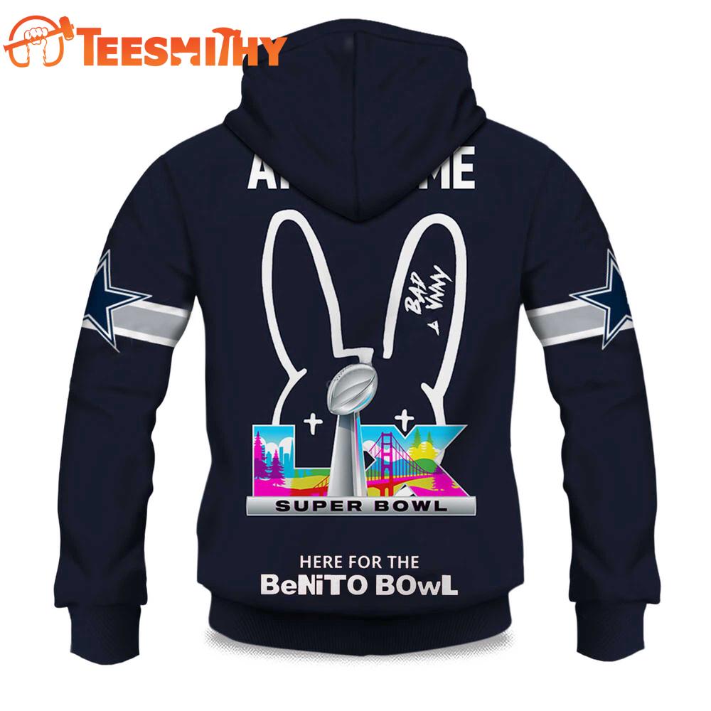 Personalized Dallas Cowboys NFL Bad Bunny Super Bowl LX 2025 2026 Hoodie Shirt