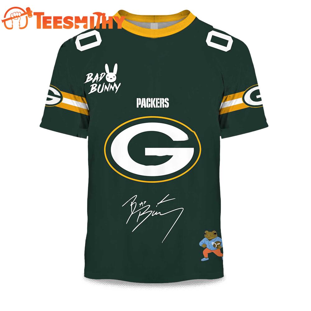 Personalized Green Bay Packers NFL Bad Bunny 2026 Super Bowl LX Limited Edition 3D Shirt