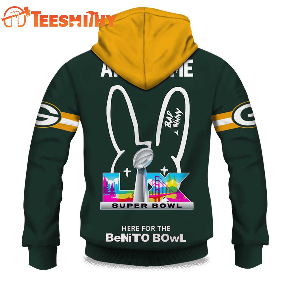 Personalized Green Bay Packers NFL Bad Bunny Super Bowl LX 2025 2026 Hoodie Shirt