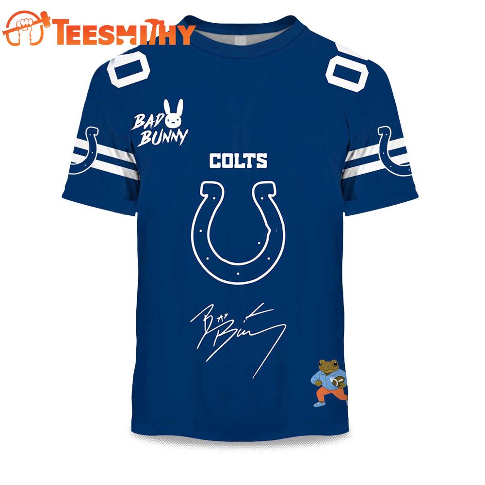 Personalized Indianapolis Colts NFL Bad Bunny 2026 Super Bowl LX Limited Edition 3D Shirt