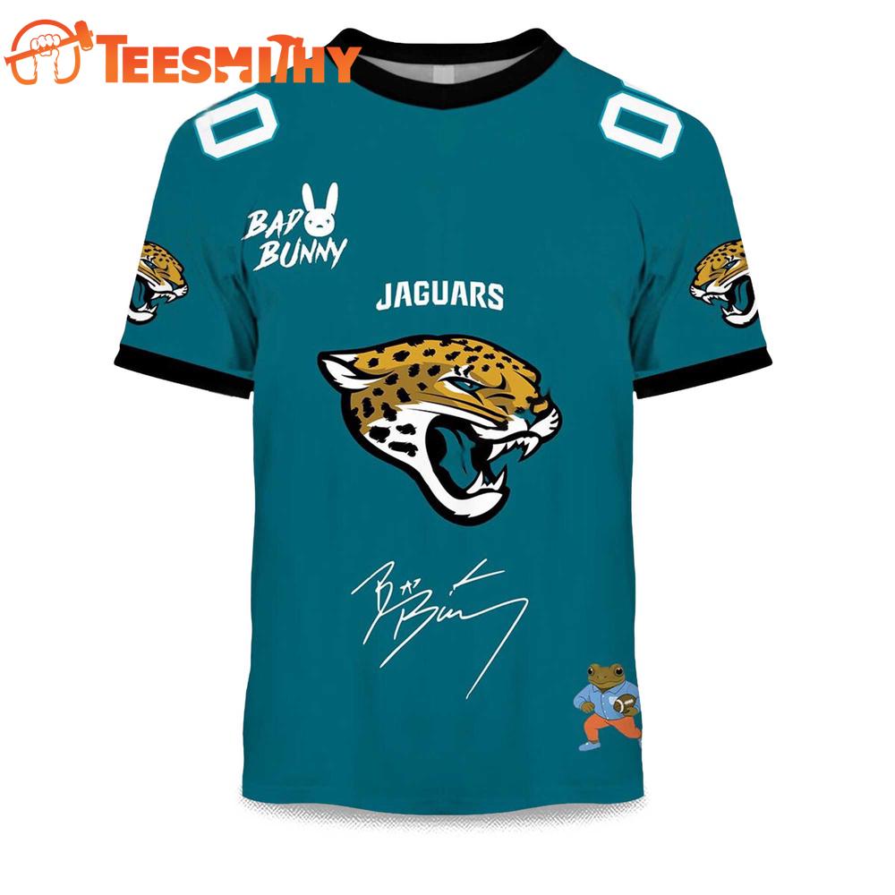 Personalized Jacksonville Jaguars NFL Bad Bunny 2026 Super Bowl LX Limited Edition 3D Shirt