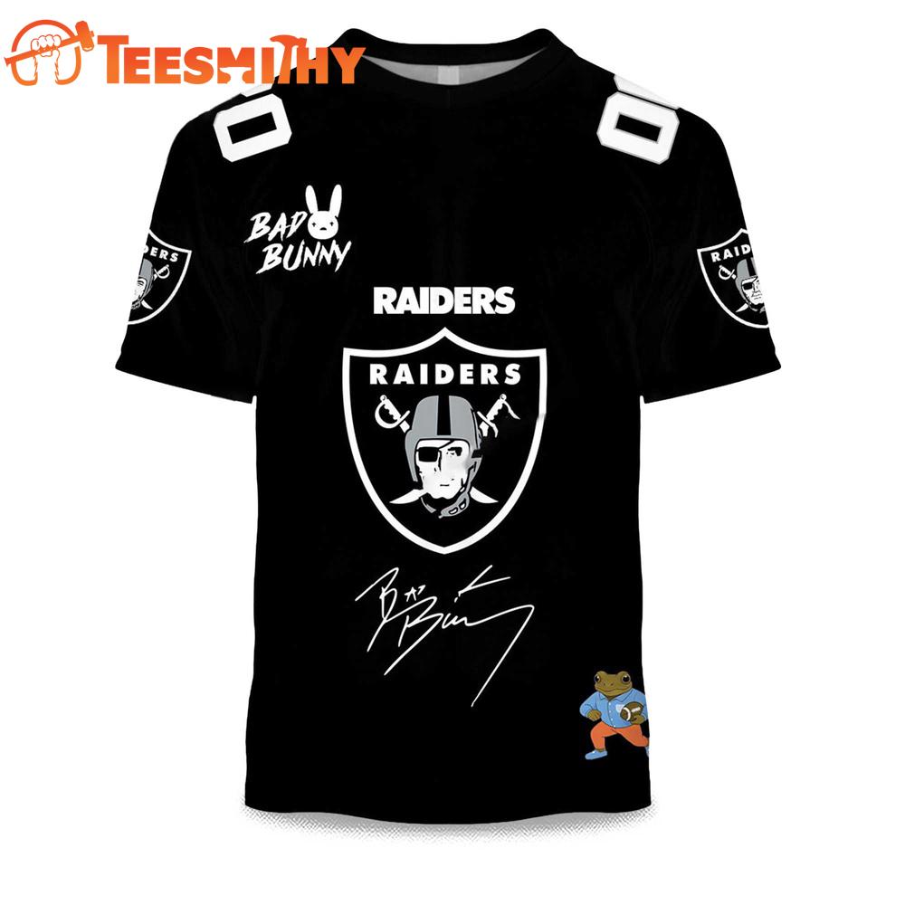 Personalized Las Vegas Raiders NFL Bad Bunny 2026 Super Bowl LX Limited Edition 3D Shirt