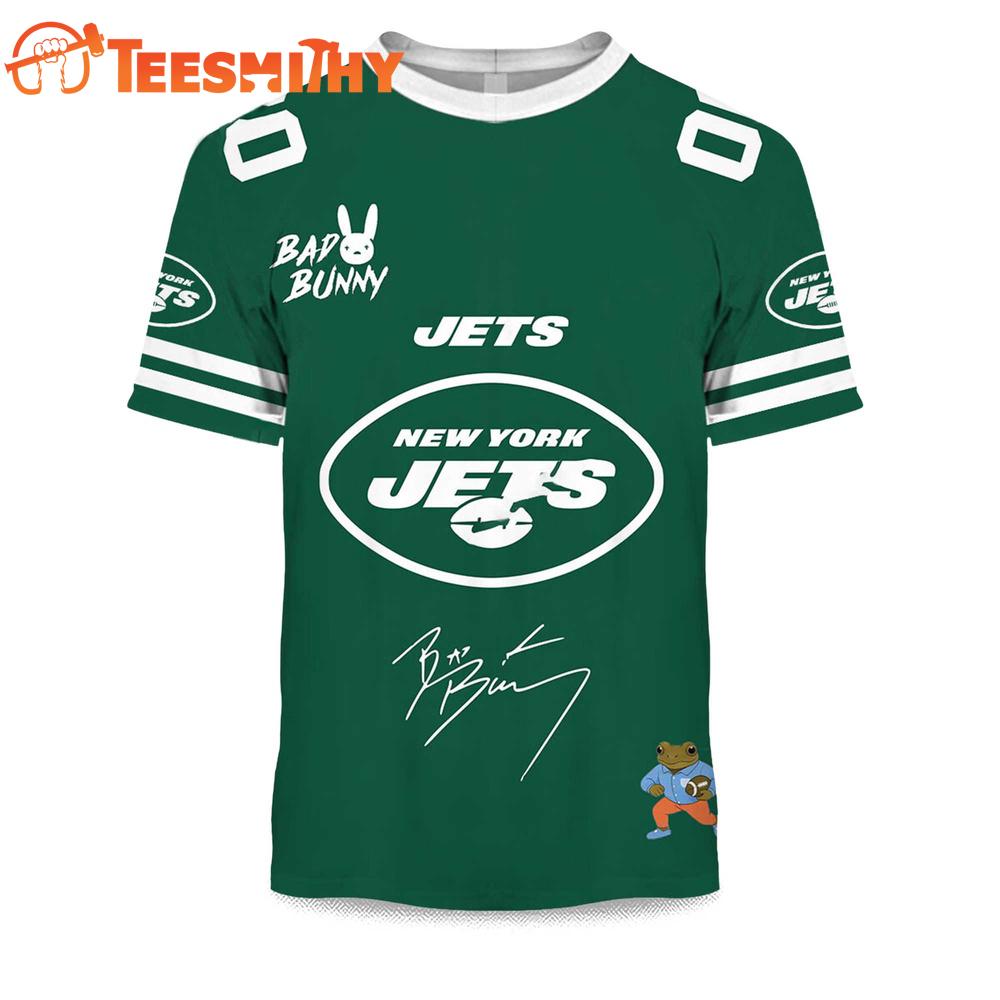 Personalized New York Jets NFL Bad Bunny 2026 Super Bowl LX Limited Edition 3D Shirt