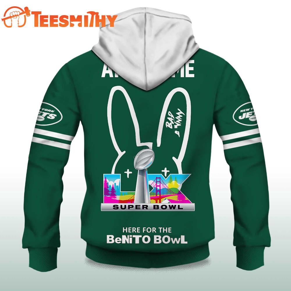 Personalized New York Jets NFL Bad Bunny Super Bowl LX 2025 2026 Hoodie Shirt