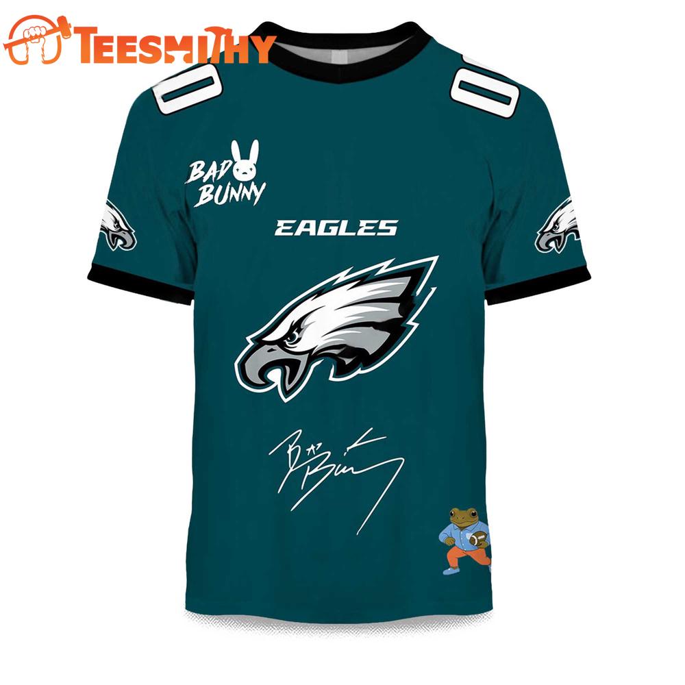 Personalized Philadelphia Eagles NFL Bad Bunny 2026 Super Bowl LX Limited Edition 3D Shirt