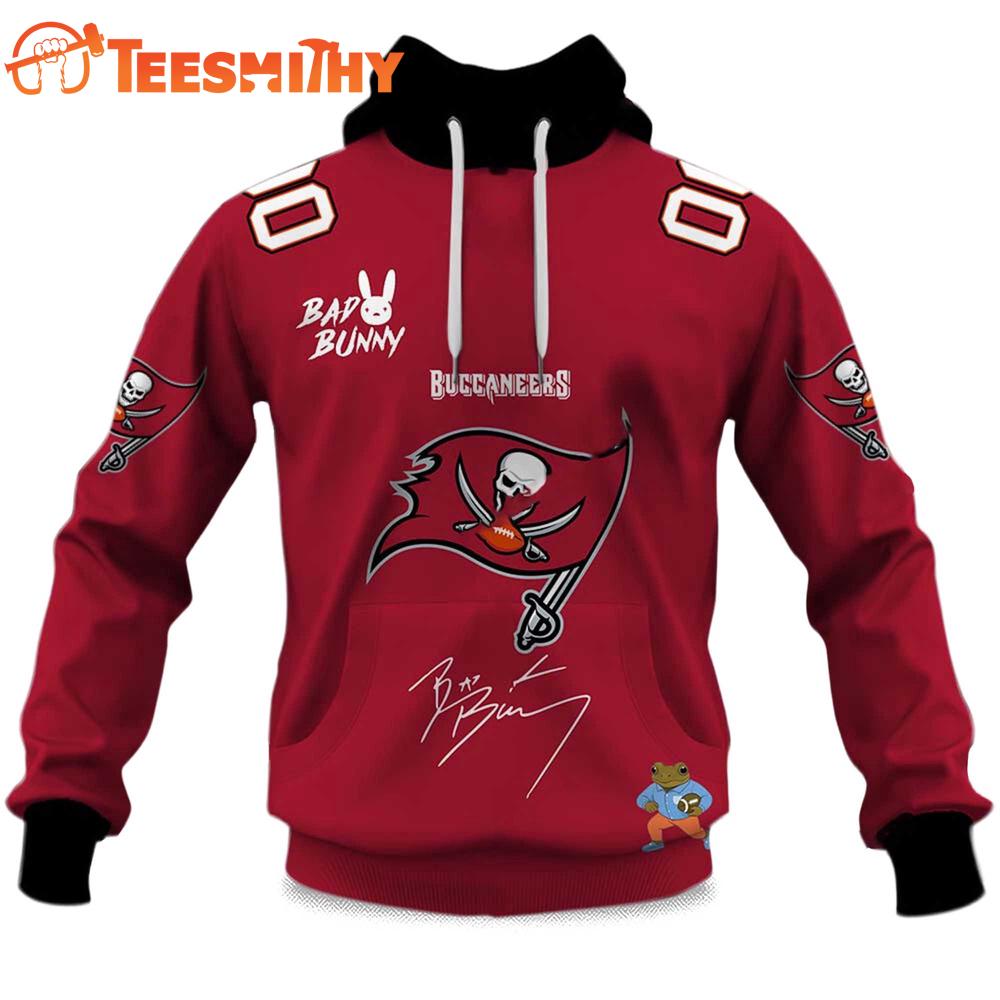 Personalized Tampa Bay Buccaneers NFL Bad Bunny Super Bowl LX 2025 2026 Hoodie Shirt