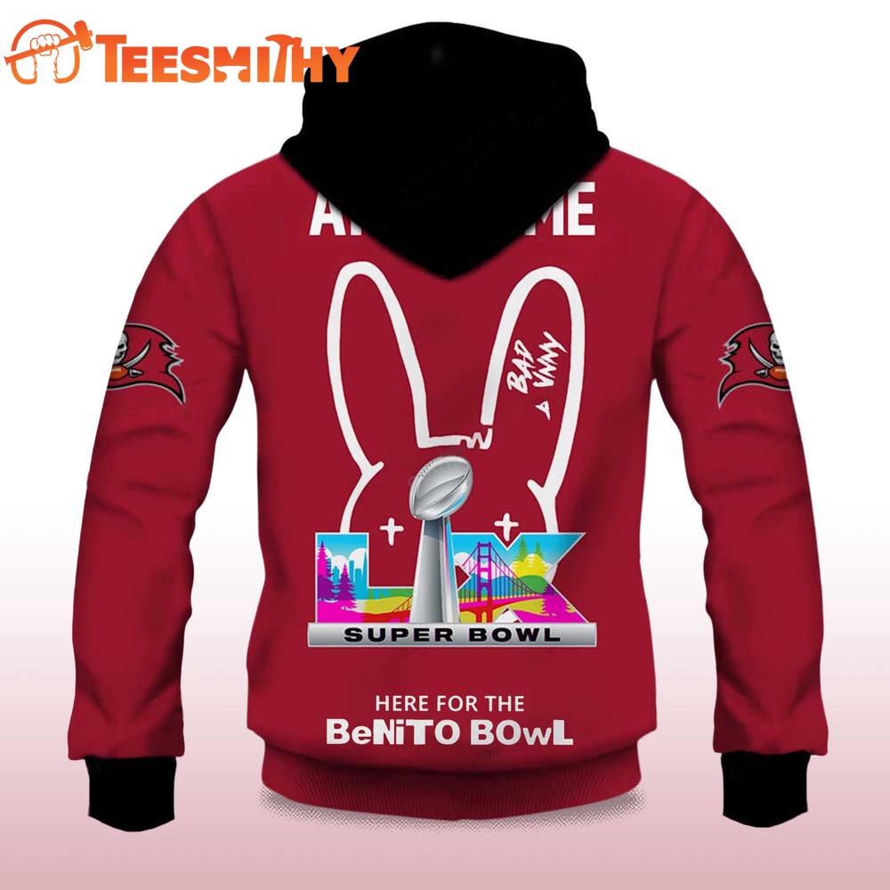 Personalized Tampa Bay Buccaneers NFL Bad Bunny Super Bowl LX 2025 2026 Hoodie Shirt