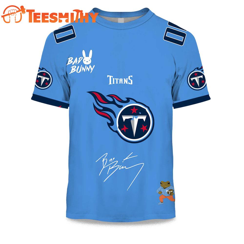 Personalized Tennessee Titans NFL Bad Bunny 2026 Super Bowl LX Limited Edition 3D Shirt