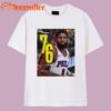 Philadelphia 76ers Paul George Ovr New 2k26 Overall T Shirt