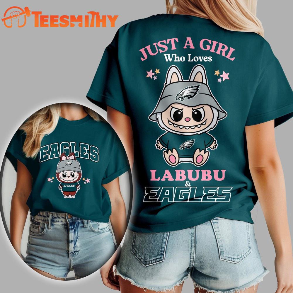 Philadelphia Eagles 2025 NFL x Labubu Unisex 3D Shirt Philadelphia Eagles 2025 NFL x Labubu Unisex 3D Shirt