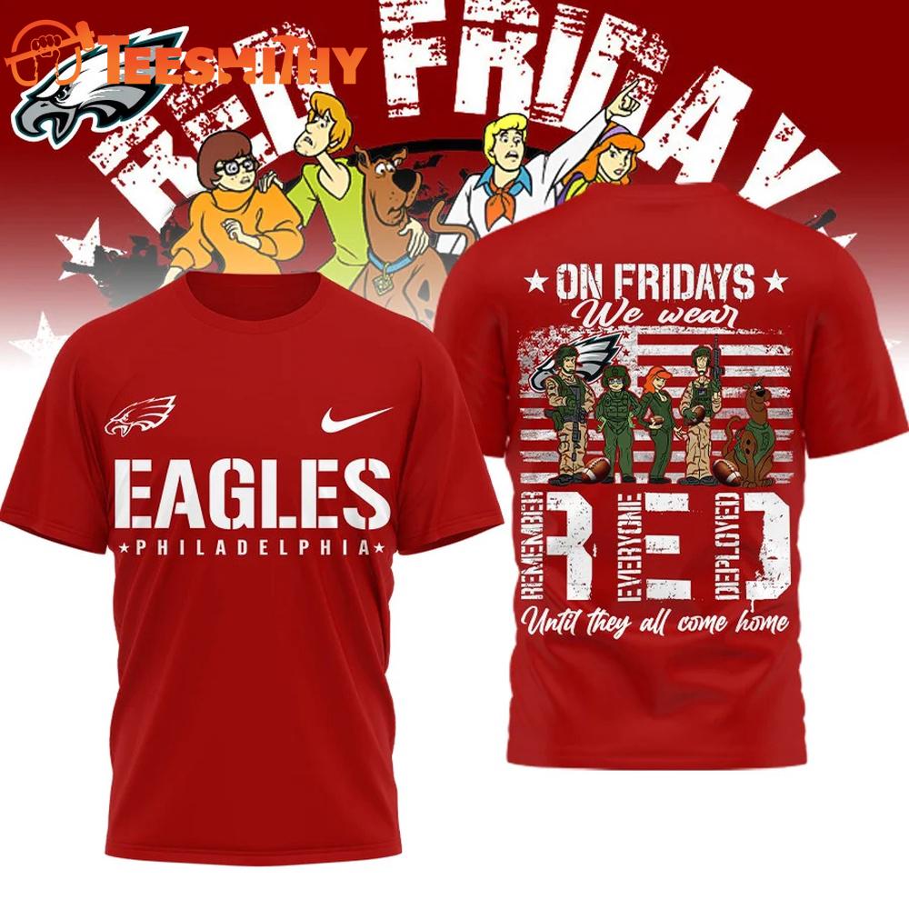 Philadelphia Eagles 2026 NFL Scooby-Doo Red Friday Special New T Shirt