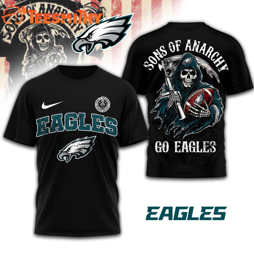 Philadelphia Eagles 2026 NFL Sons of Anarchy 3D T Shirt