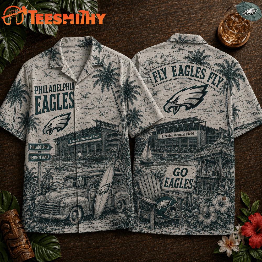 Philadelphia Eagles 2026 NFL Summer Vintage Hawaiian Shirt