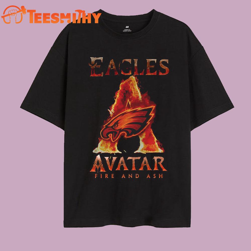 Philadelphia Eagles 2026 NFL x Avatar Fire And Ash Movies T Shirt