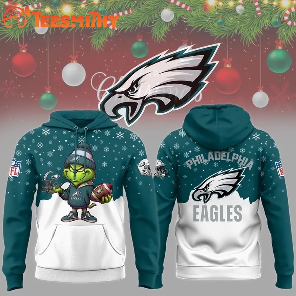 Philadelphia Eagles Christmas Grinch 2026 Hoodie