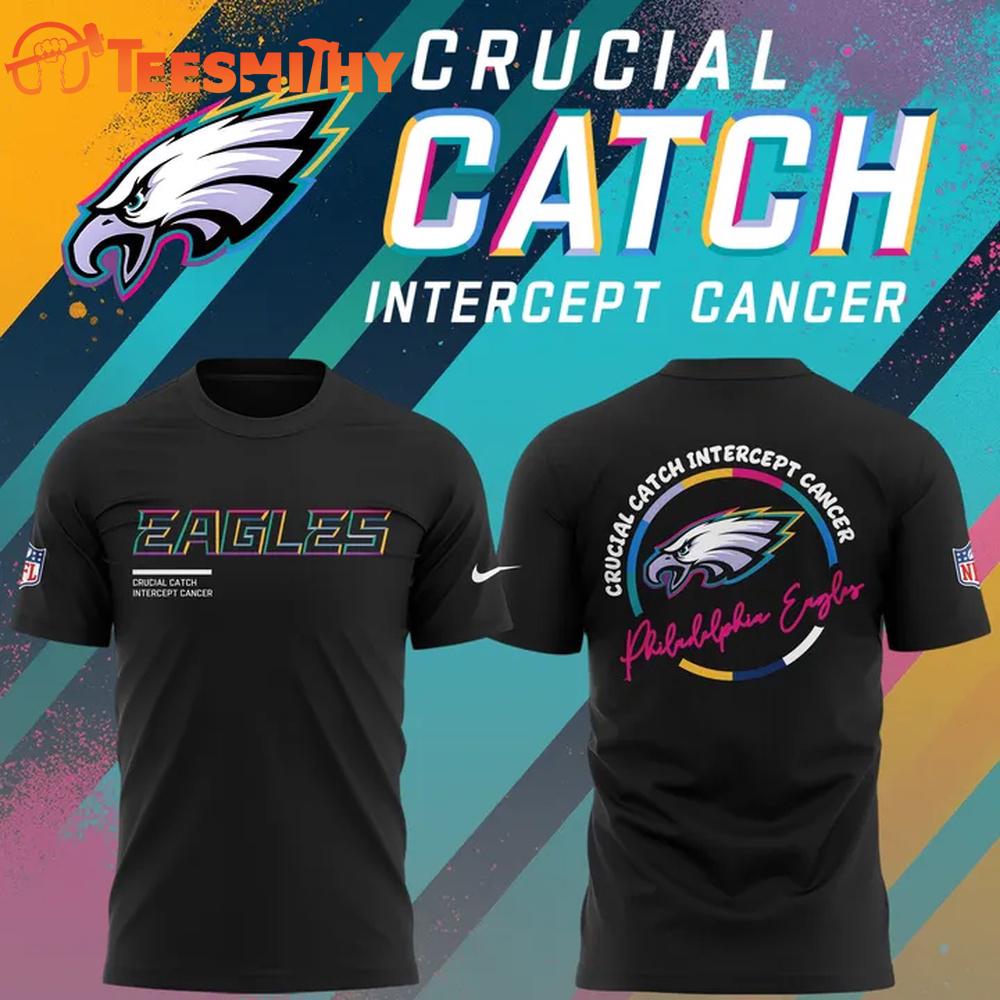 Philadelphia Eagles Crucial Catch 2025 3D Shirt