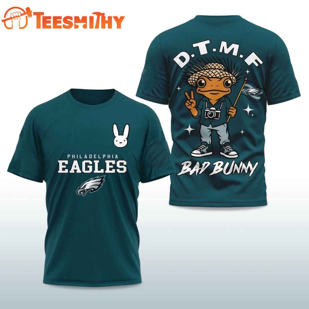 Philadelphia Eagles Football Bad Bunny 2026 Super Bowl LX Limited Edition 3D Shirt