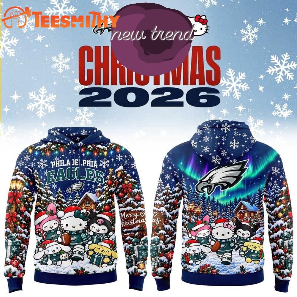 Philadelphia Eagles Hello Kitty Christmas Day 2026 Limited Edition Hoodie
