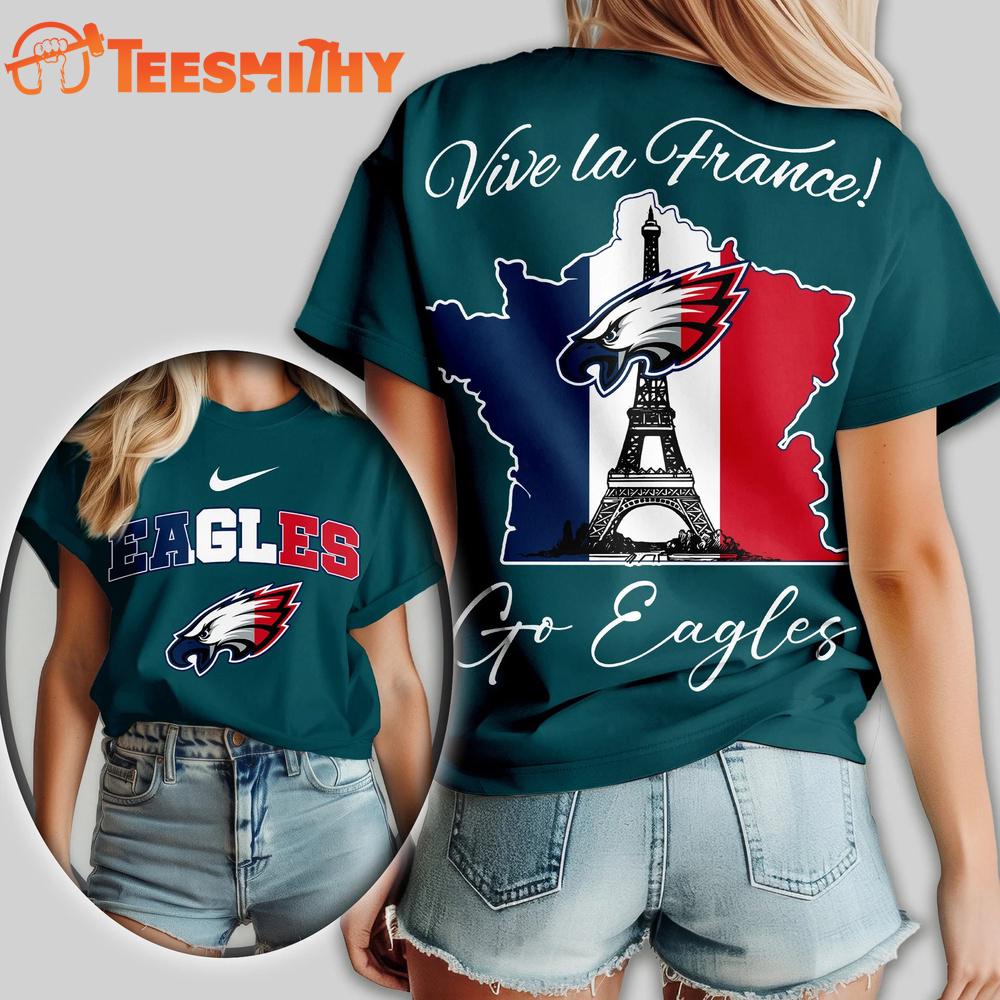 Philadelphia Eagles NFL France All Over Print T Shirt