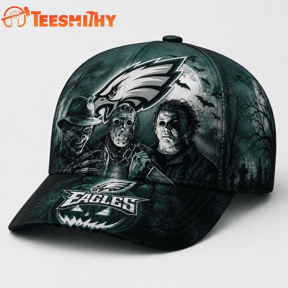 Philadelphia Eagles NFL Horror Night Halloween 2026 Design Classic Cap