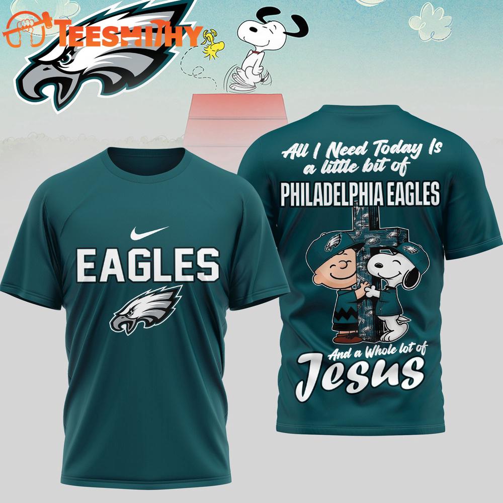 Philadelphia Eagles NFL Snoopy Peanuts League Blessing 3D Shirt