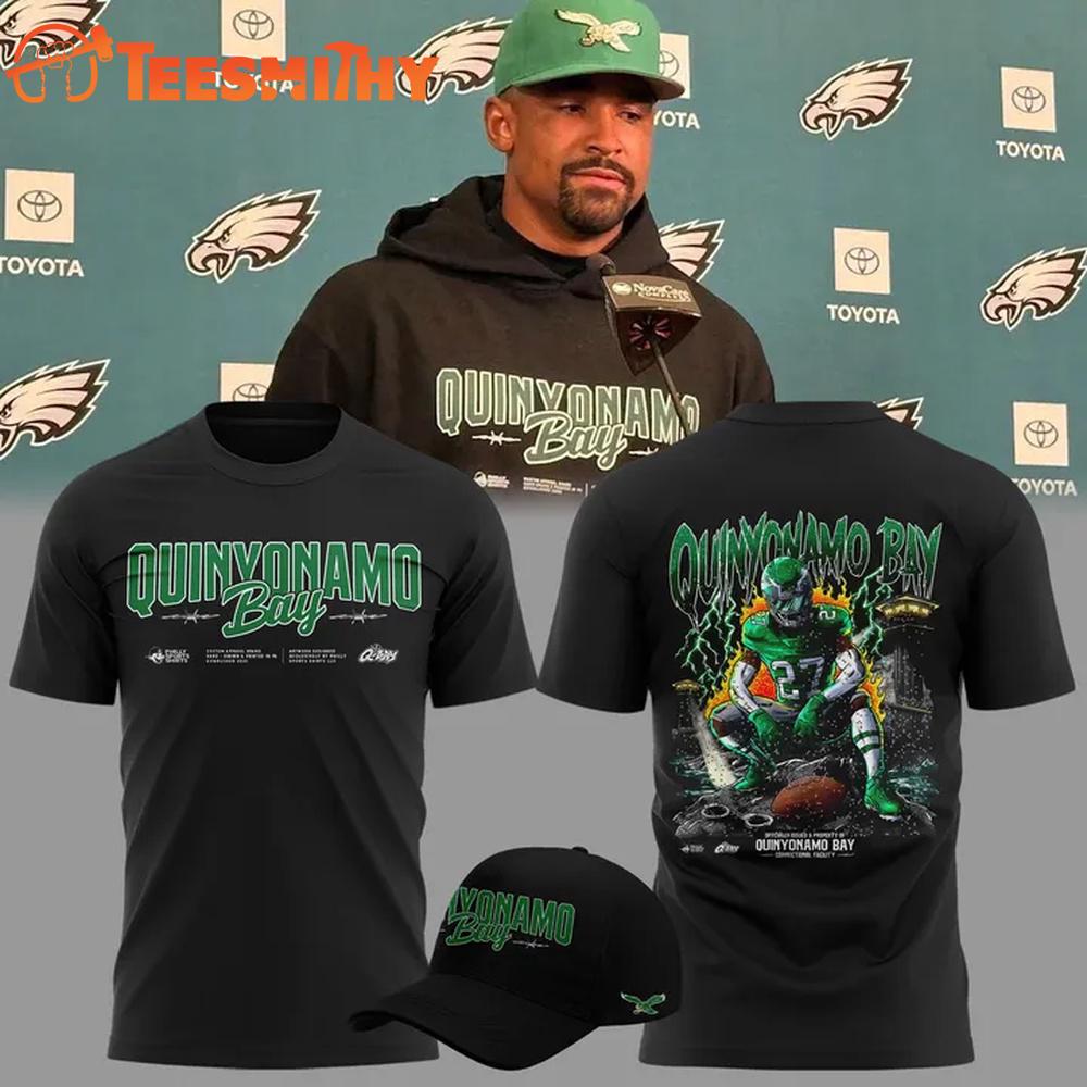 Philadelphia Eagles Quinyonamo Bay 2025 T Shirt Philadelphia Eagles Quinyonamo Bay 2025 T Shirt