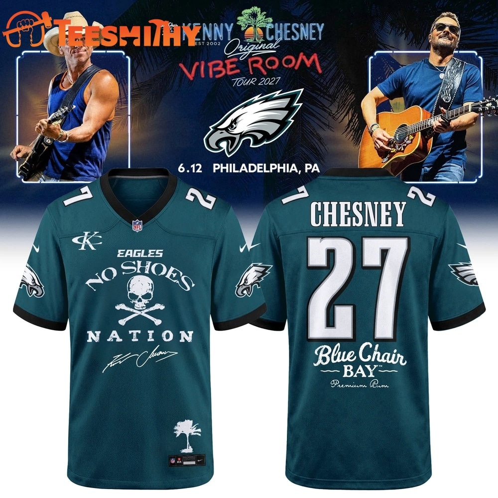 Philadelphia Eagles x Kenny Chesney The Original Vibe Room Tour 2027 Football Jersey