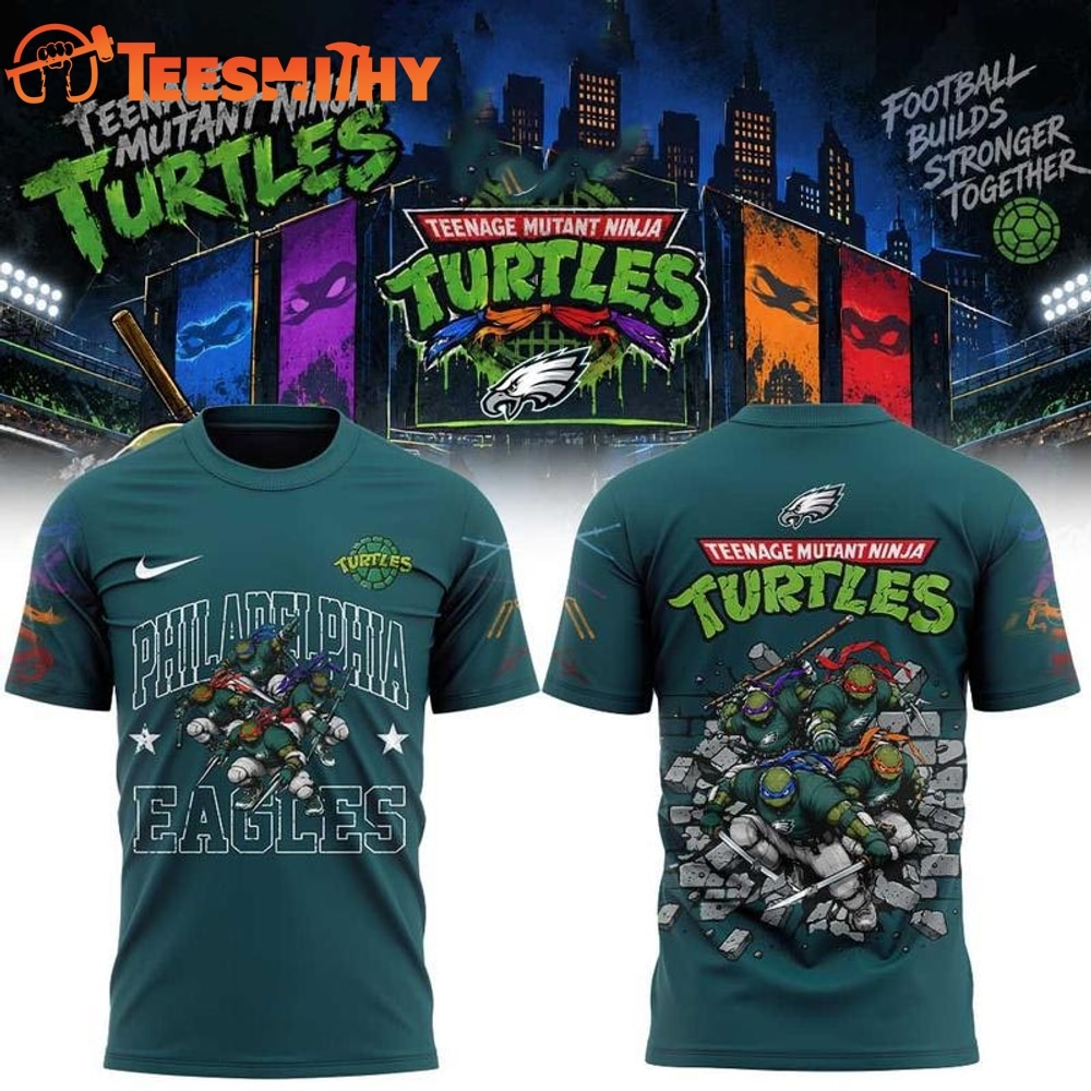 Philadelphia Eagles x Teenage Mutant Ninja Turtles 2026 Graphic T Shirt