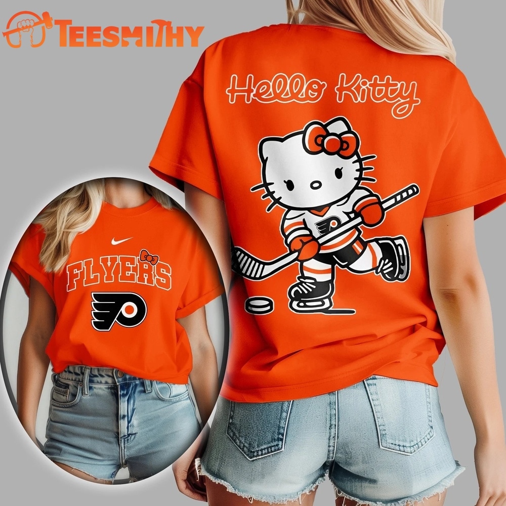 Philadelphia Flyers NHL x Hello Kitty Unisex 3D Shirt