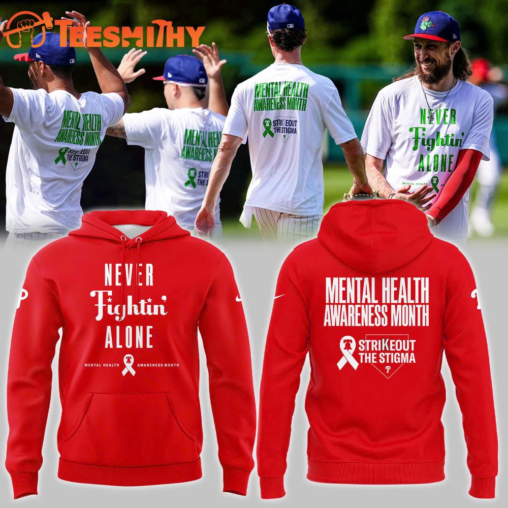 Philadelphia Phillie Mental Health Awareness Month Hoodie Shirt Philadelphia Phillie Mental Health Awareness Month Hoodie Shirt