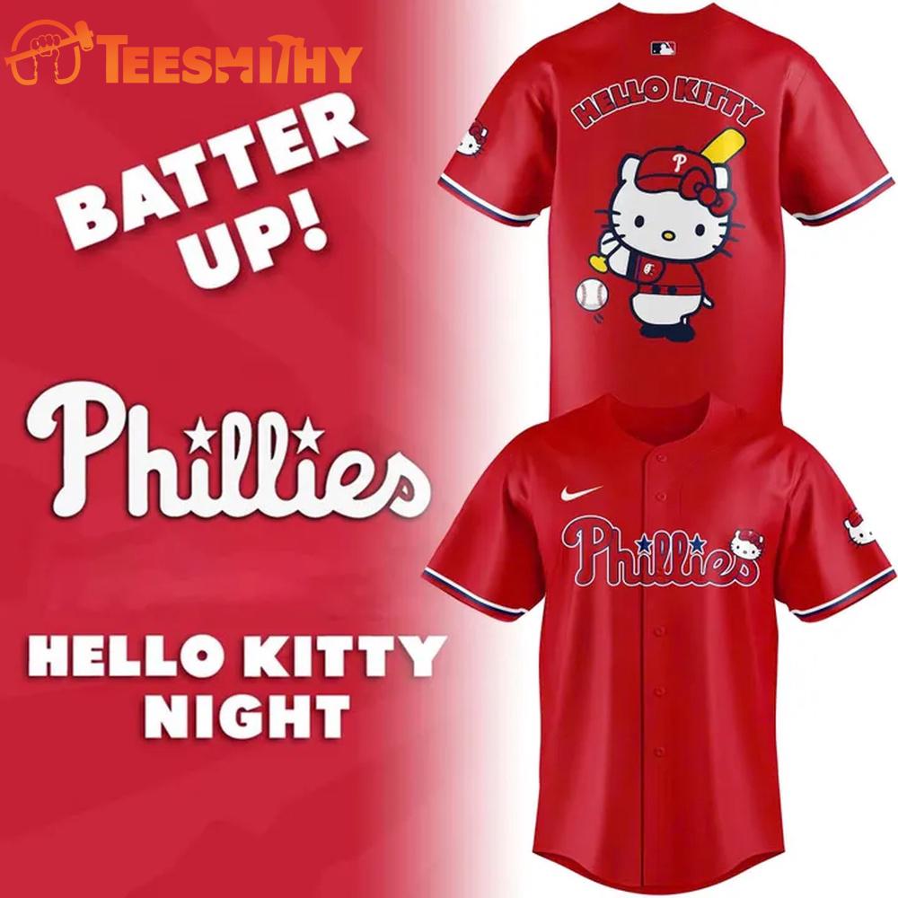 Philadelphia Phillies 2026 Hello Kitty Night Limited Edition Baseball Jersey