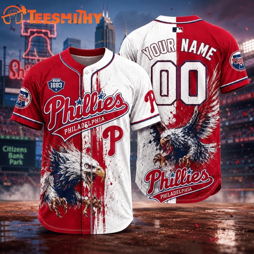 Philadelphia Phillies 2026 MLB Eagle America Personalized Baseball Jersey
